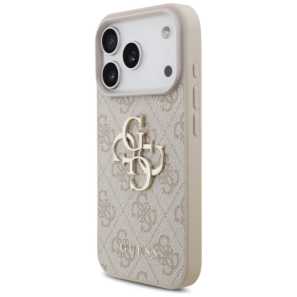 Guess 4G Big Logo dėklas skirtas iPhone 17 Pro / 18 Pro - Rožinė -- iPhone 17 Pro / iPhone 18 Pro