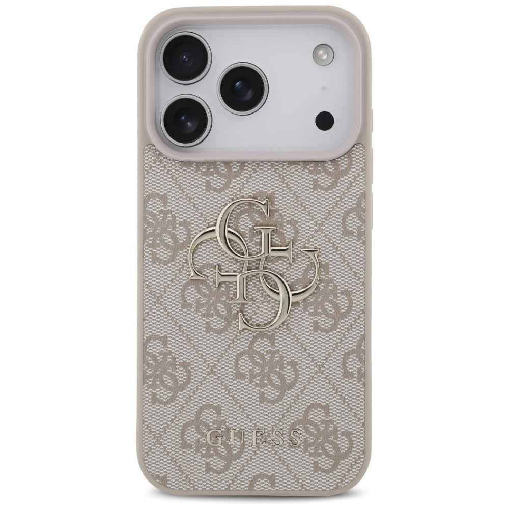 Guess 4G Big Logo dėklas skirtas iPhone 17 Pro / 18 Pro - Rožinė -- iPhone 17 Pro / iPhone 18 Pro