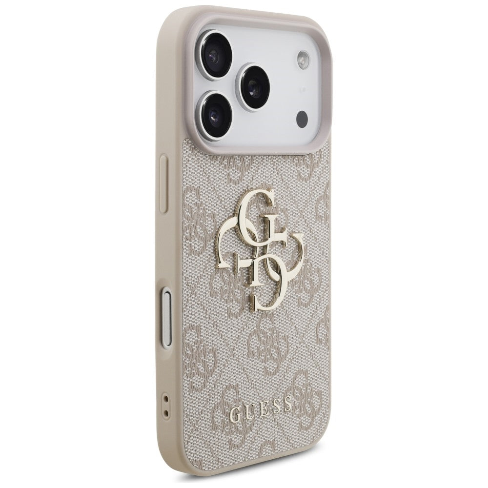 Guess 4G Big Logo dėklas skirtas iPhone 17 Pro / 18 Pro - Rožinė -- iPhone 17 Pro / iPhone 18 Pro