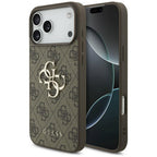 Guess 4G Big Logo dėklas skirtas iPhone 17 Pro Max / 18 Pro Max - Ruda -- iPhone 17 Pro Max / iPhone 18 Pro Max