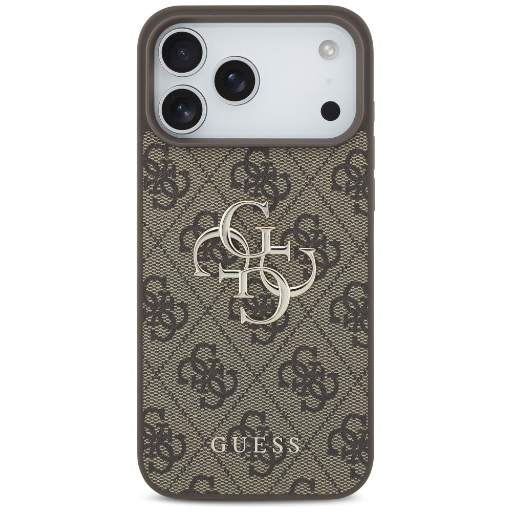 Guess 4G Big Logo dėklas skirtas iPhone 17 Pro Max / 18 Pro Max - Ruda -- iPhone 17 Pro Max / iPhone 18 Pro Max