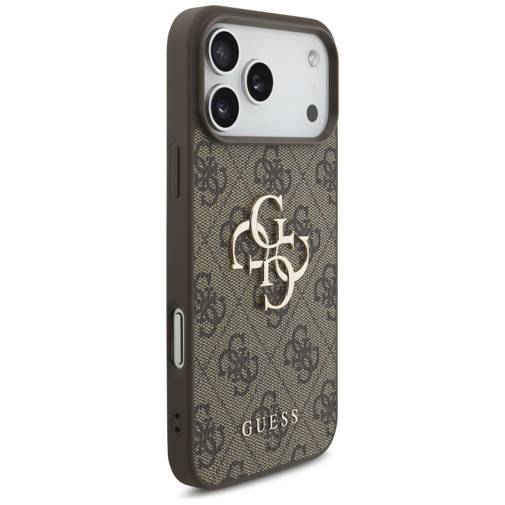 Guess 4G Big Logo dėklas skirtas iPhone 17 Pro Max / 18 Pro Max - Ruda -- iPhone 17 Pro Max / iPhone 18 Pro Max