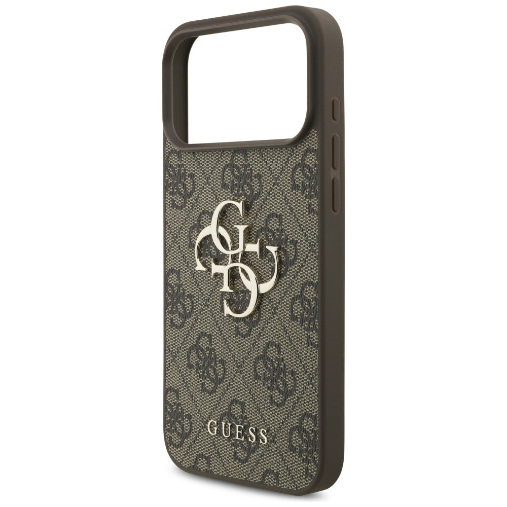 Guess 4G Big Logo dėklas skirtas iPhone 17 Pro Max / 18 Pro Max - Ruda -- iPhone 17 Pro Max / iPhone 18 Pro Max