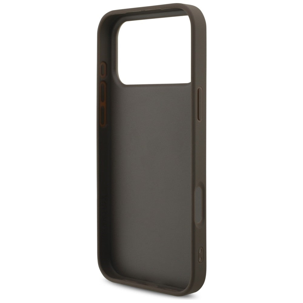 Guess 4G Big Logo dėklas skirtas iPhone 17 Pro Max / 18 Pro Max - Ruda -- iPhone 17 Pro Max / iPhone 18 Pro Max