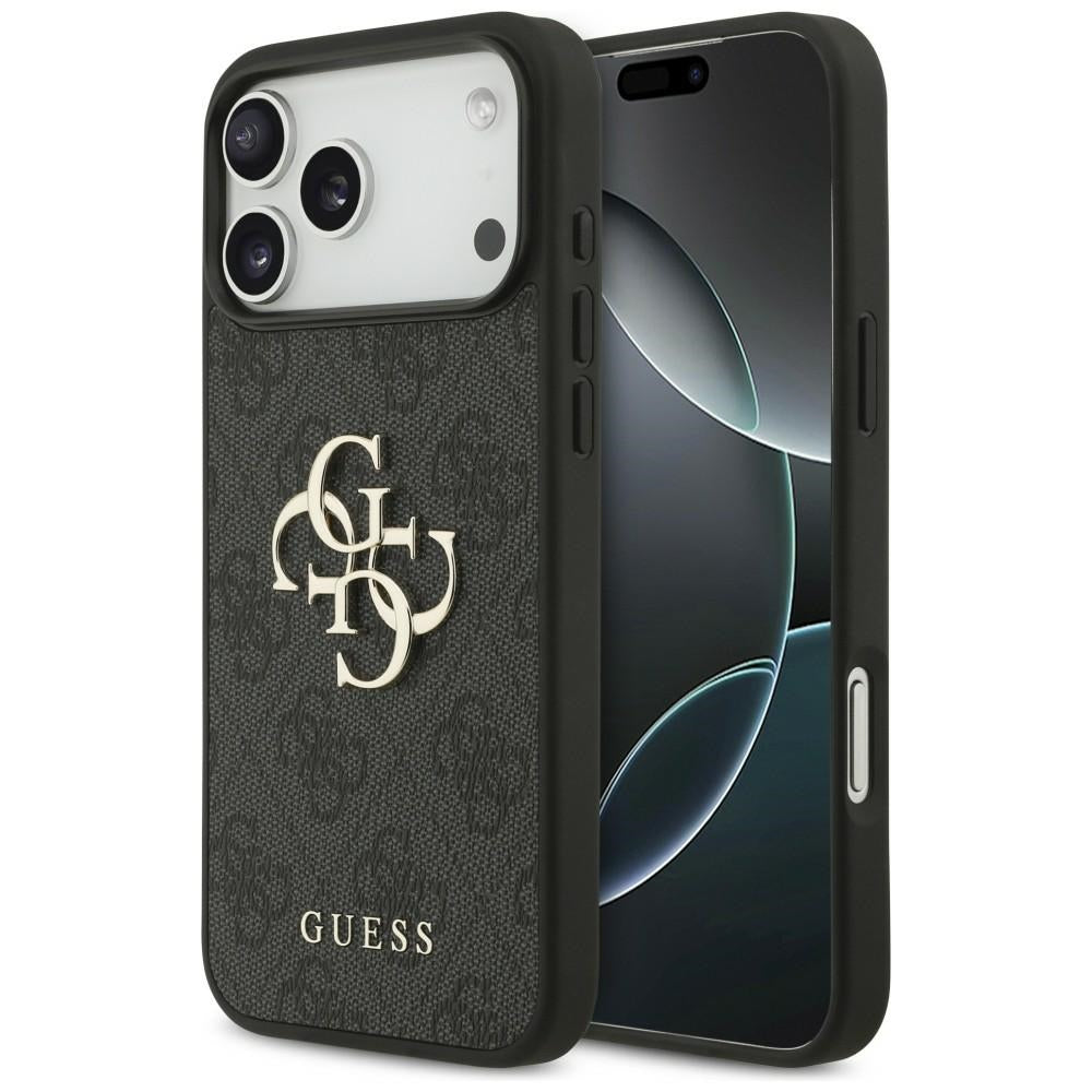 Guess 4G Big Logo dėklas skirtas iPhone 17 Pro Max / 18 Pro Max - juoda spalva -- iPhone 17 Pro Max / iPhone 18 Pro Max