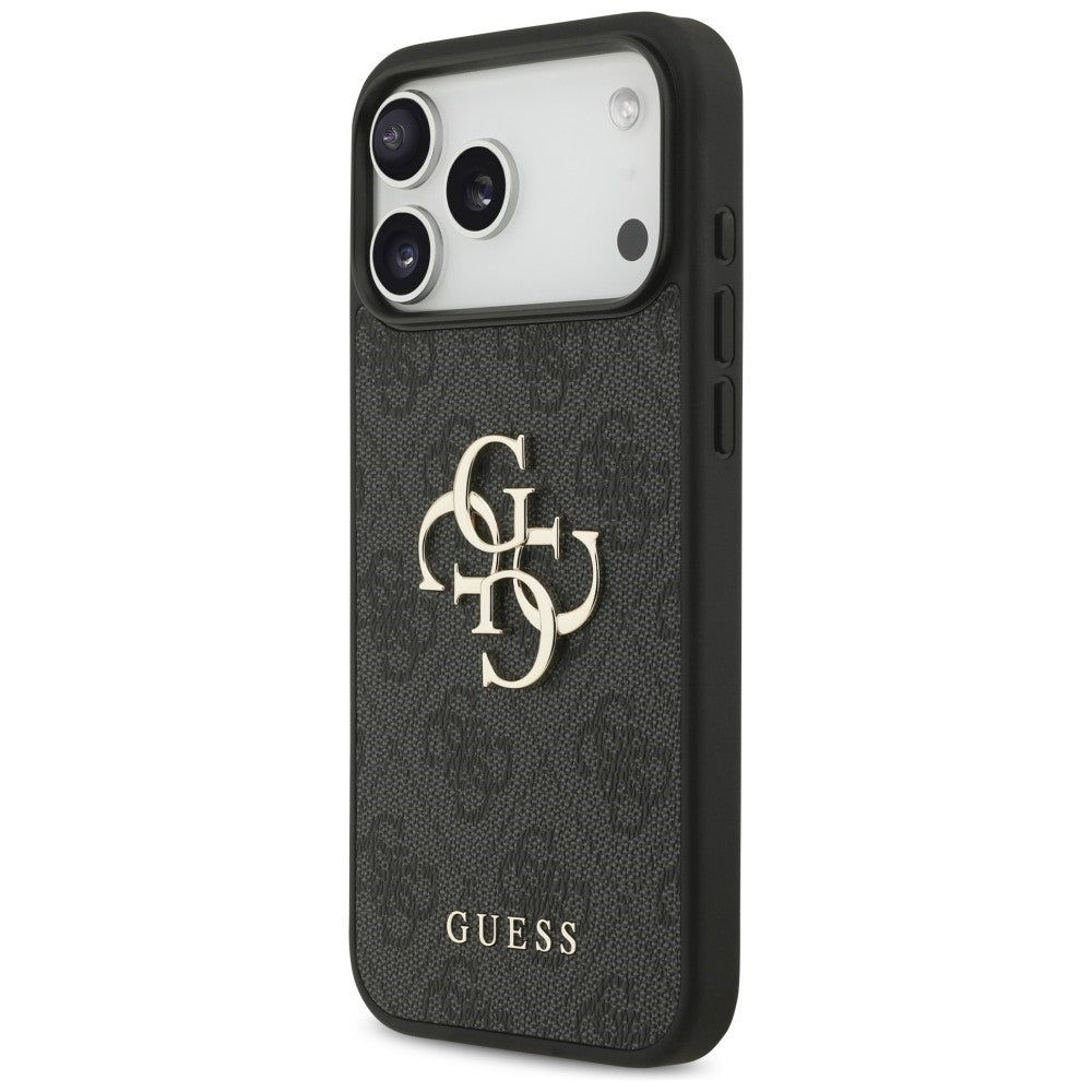 Guess 4G Big Logo dėklas skirtas iPhone 17 Pro Max / 18 Pro Max - juoda spalva -- iPhone 17 Pro Max / iPhone 18 Pro Max