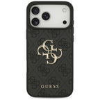 Guess 4G Big Logo dėklas skirtas iPhone 17 Pro Max / 18 Pro Max - juoda spalva -- iPhone 17 Pro Max / iPhone 18 Pro Max