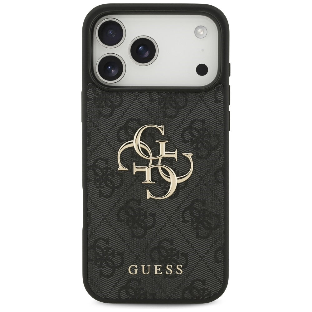 Guess 4G Big Logo dėklas skirtas iPhone 17 Pro Max / 18 Pro Max - juoda spalva -- iPhone 17 Pro Max / iPhone 18 Pro Max