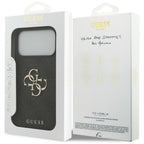 Guess 4G Big Logo dėklas skirtas iPhone 17 Pro Max / 18 Pro Max - juoda spalva -- iPhone 17 Pro Max / iPhone 18 Pro Max