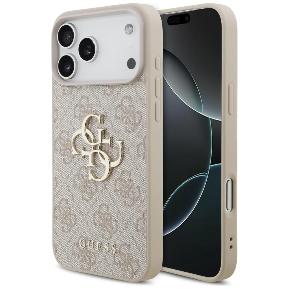 Guess 4G Big Logo dėklas skirtas iPhone 17 Pro Max / 18 Pro Max - rožinė spalva -- iPhone 17 Pro Max / iPhone 18 Pro Max