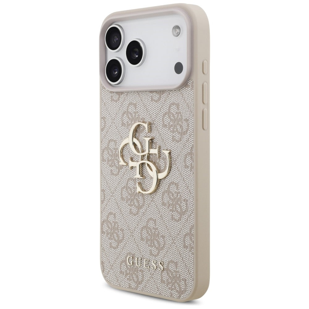 Guess 4G Big Logo dėklas skirtas iPhone 17 Pro Max / 18 Pro Max - rožinė spalva -- iPhone 17 Pro Max / iPhone 18 Pro Max