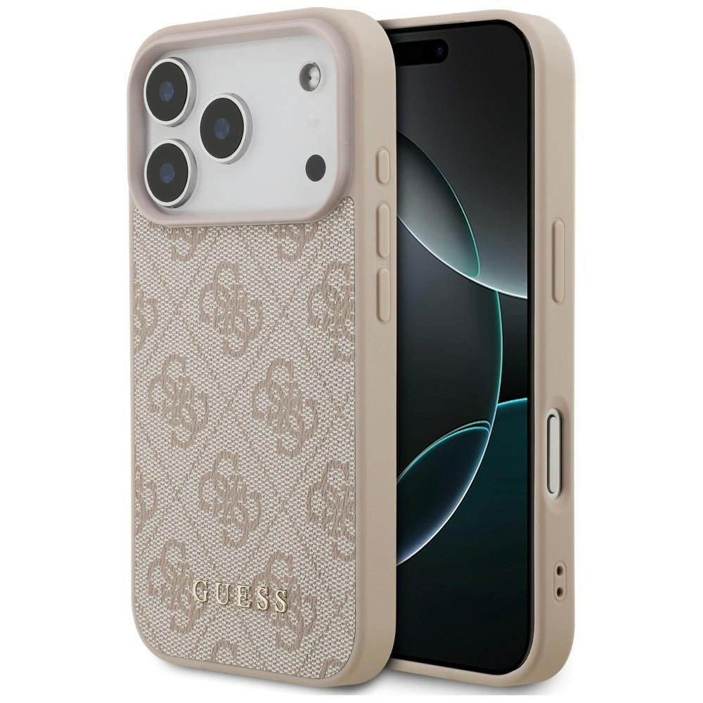 Guess 4G Classic dėklas skirtas iPhone 17 Pro / 18 Pro - rožinė spalva -- iPhone 17 Pro / iPhone 18 Pro