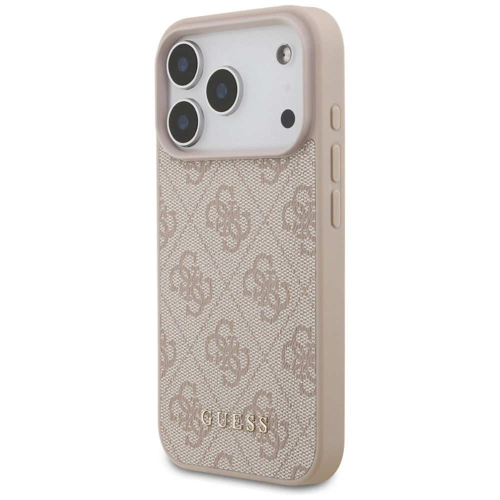 Guess 4G Classic dėklas skirtas iPhone 17 Pro / 18 Pro - rožinė spalva -- iPhone 17 Pro / iPhone 18 Pro