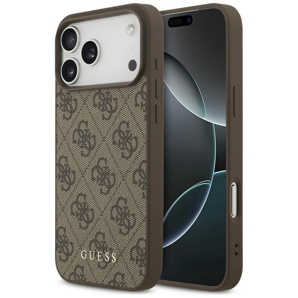 Guess 4G Classic dėklas iPhone 17 Pro Max / 18 Pro Max - Ruda -- iPhone 17 Pro Max / iPhone 18 Pro Max