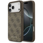 Guess 4G Classic dėklas iPhone 17 Pro Max / 18 Pro Max - Ruda -- iPhone 17 Pro Max / iPhone 18 Pro Max