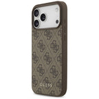 Guess 4G Classic dėklas iPhone 17 Pro Max / 18 Pro Max - Ruda -- iPhone 17 Pro Max / iPhone 18 Pro Max