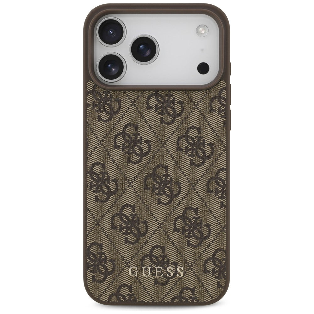 Guess 4G Classic dėklas iPhone 17 Pro Max / 18 Pro Max - Ruda -- iPhone 17 Pro Max / iPhone 18 Pro Max