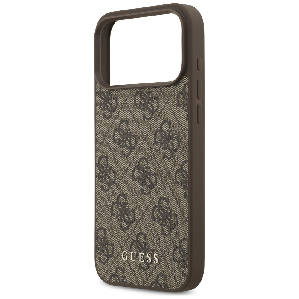 Guess 4G Classic dėklas iPhone 17 Pro Max / 18 Pro Max - Ruda -- iPhone 17 Pro Max / iPhone 18 Pro Max