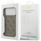 Guess 4G Classic dėklas iPhone 17 Pro Max / 18 Pro Max - Ruda -- iPhone 17 Pro Max / iPhone 18 Pro Max