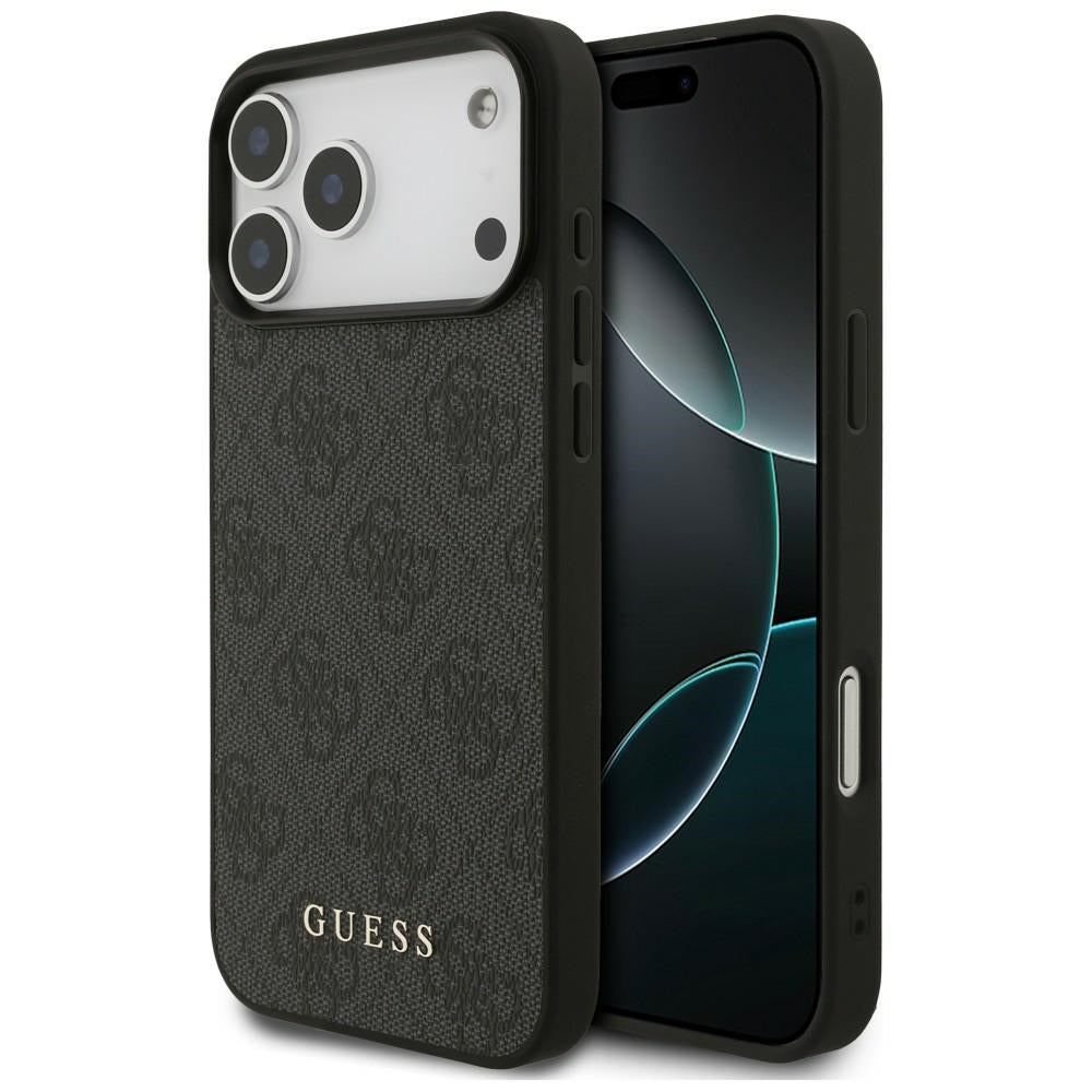 Guess 4G Classic dėklas iPhone 17 Pro Max / 18 Pro Max - juodas -- iPhone 17 Pro Max / iPhone 18 Pro Max