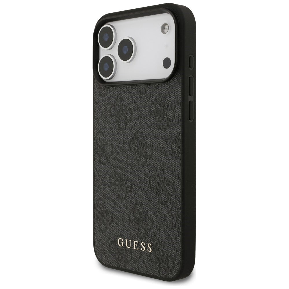 Guess 4G Classic dėklas iPhone 17 Pro Max / 18 Pro Max - juodas -- iPhone 17 Pro Max / iPhone 18 Pro Max