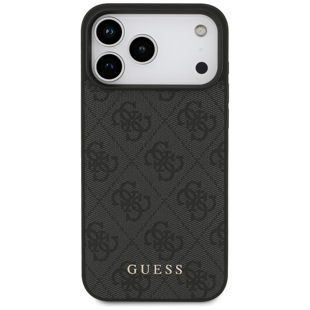 Guess 4G Classic dėklas iPhone 17 Pro Max / 18 Pro Max - juodas -- iPhone 17 Pro Max / iPhone 18 Pro Max