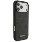 Guess 4G Classic dėklas iPhone 17 Pro Max / 18 Pro Max - juodas -- iPhone 17 Pro Max / iPhone 18 Pro Max
