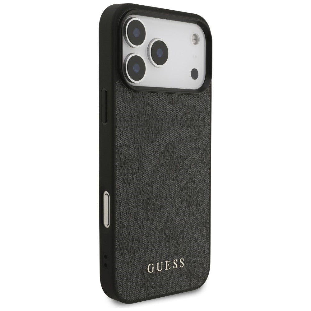 Guess 4G Classic dėklas iPhone 17 Pro Max / 18 Pro Max - juodas -- iPhone 17 Pro Max / iPhone 18 Pro Max