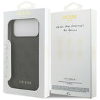 Guess 4G Classic dėklas iPhone 17 Pro Max / 18 Pro Max - juodas -- iPhone 17 Pro Max / iPhone 18 Pro Max