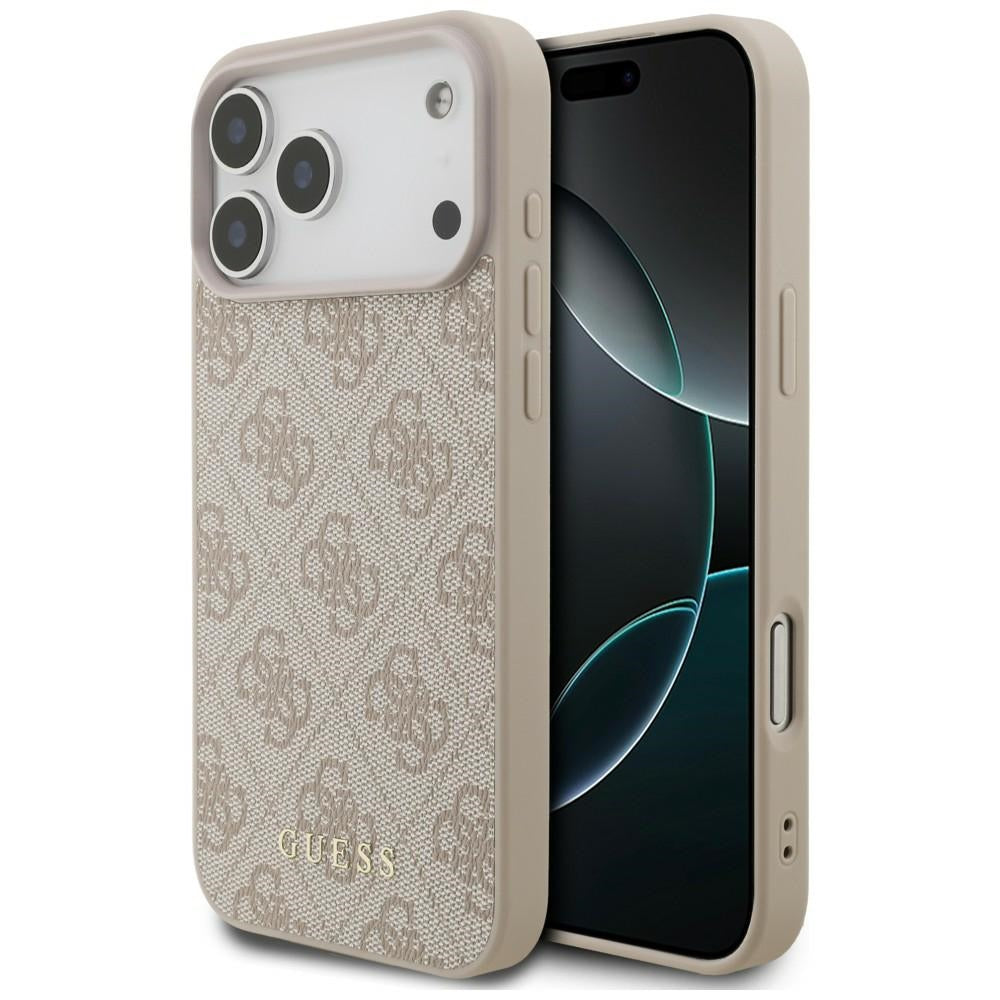 Guess 4G Classic dėklas iPhone 17 Pro Max / 18 Pro Max - Rožinis -- iPhone 17 Pro Max / iPhone 18 Pro Max