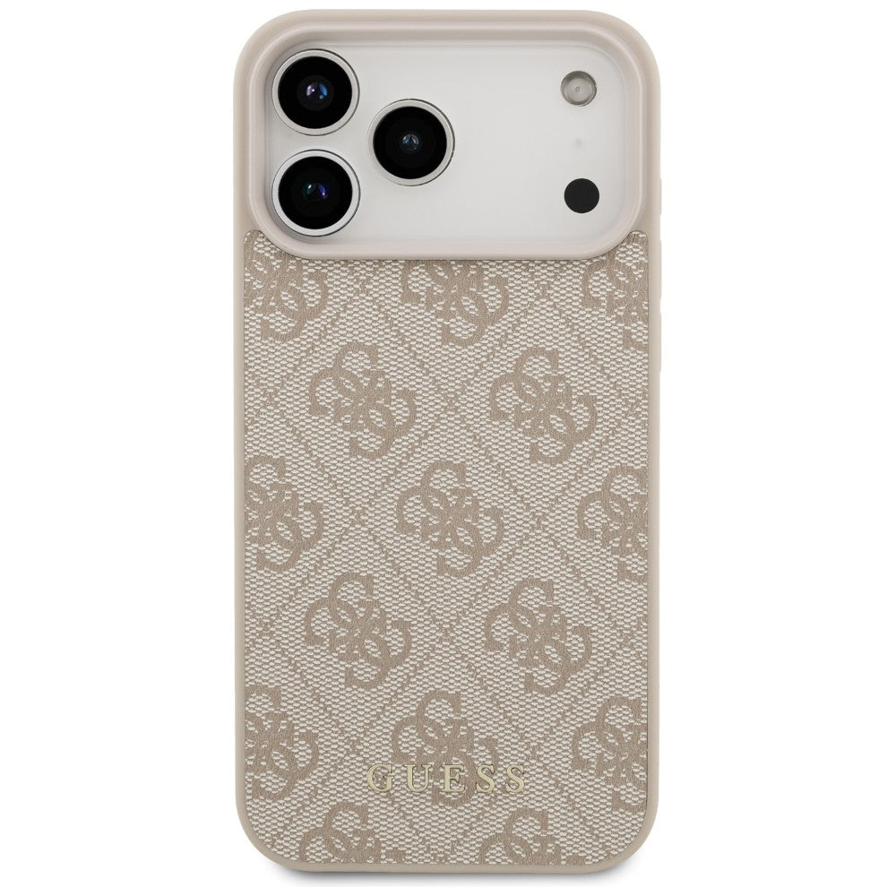 Guess 4G Classic dėklas iPhone 17 Pro Max / 18 Pro Max - Rožinis -- iPhone 17 Pro Max / iPhone 18 Pro Max
