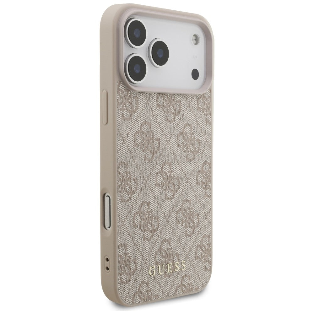 Guess 4G Classic dėklas iPhone 17 Pro Max / 18 Pro Max - Rožinis -- iPhone 17 Pro Max / iPhone 18 Pro Max