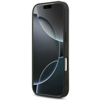 Guess Fixed Glitter Big 4G dėklas iPhone 17 Pro / 18 Pro - Juodas -- iPhone 17 Pro / iPhone 18 Pro