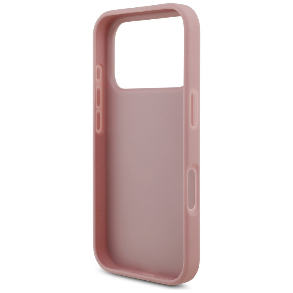 Guess Fixed Glitter Big 4G dėklas iPhone 17 Pro / 18 Pro - Rožinis -- iPhone 17 Pro / iPhone 18 Pro
