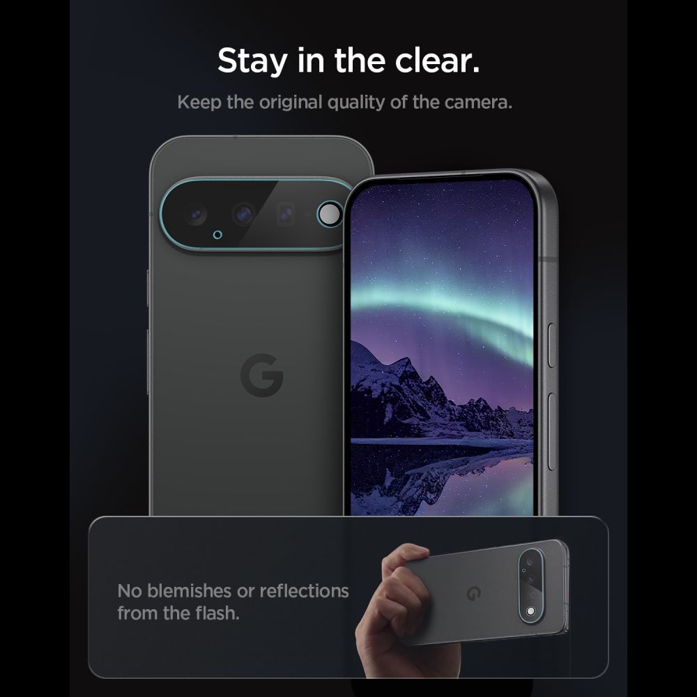 Spigen Optik Pro HD 2-Pack grūdintas stiklas objektyvo ekrano apsaugai Google Pixel 11 -- Google Pixel 11