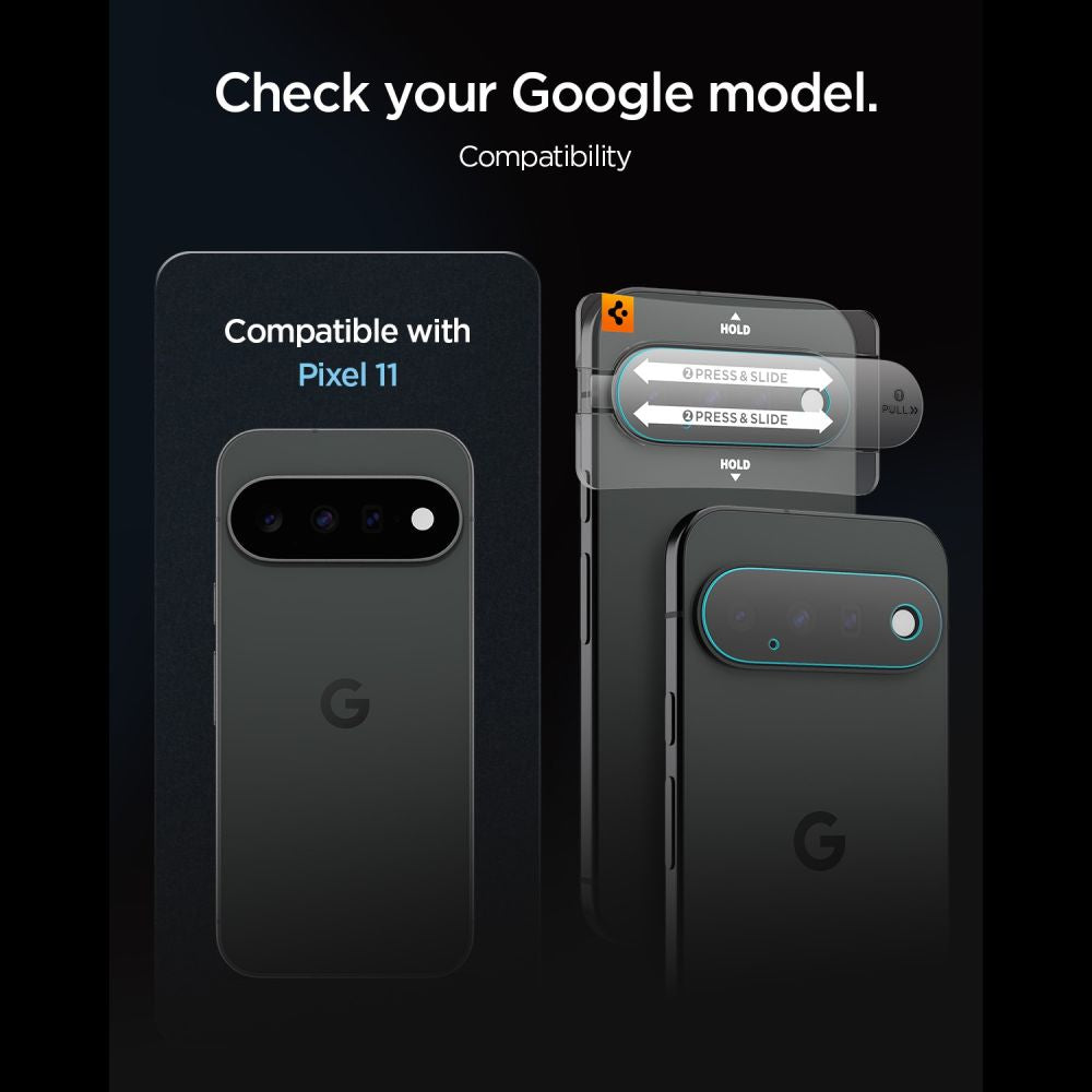 Spigen Optik Pro HD 2-Pack grūdintas stiklas objektyvo ekrano apsaugai Google Pixel 11 -- Google Pixel 11
