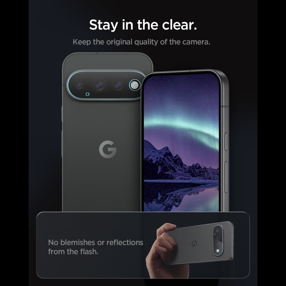 Spigen Optik Pro HD 2-Pack grūdintas stiklas objektyvo ekrano apsauga skirta Google Pixel 11 Pro XL -- Google Pixel 11 Pro XL