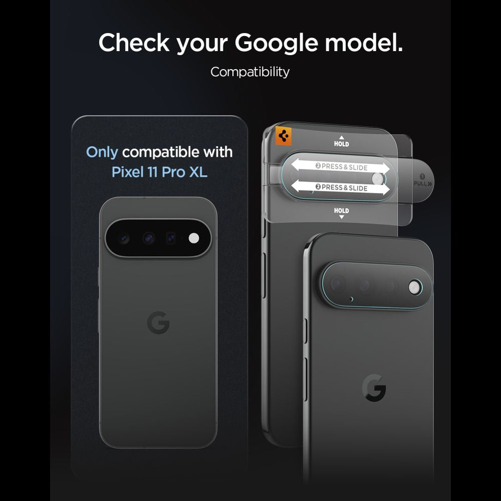 Spigen Optik Pro HD 2-Pack grūdintas stiklas objektyvo ekrano apsauga skirta Google Pixel 11 Pro XL -- Google Pixel 11 Pro XL