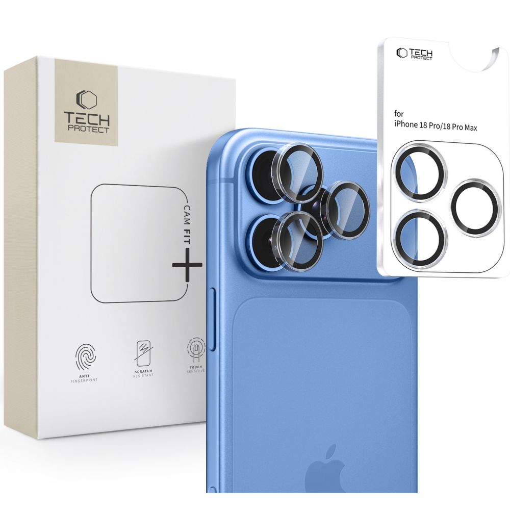 Tech-Protect Camring Fit+ kamerų apsauga iPhone 18 Pro / 18 Pro Max -- iPhone 18 Pro / iPhone 18 Pro Max