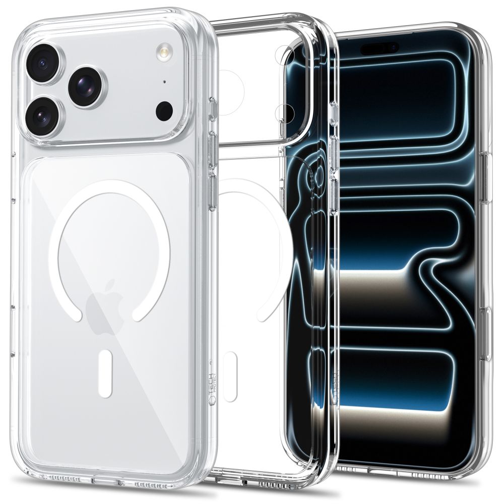 Tech-Protect Flexair Hybrid CC MagSafe dėklas Apple iPhone 17 Pro / 18 Pro - Skaidrus -- iPhone 17 Pro / iPhone 18 Pro