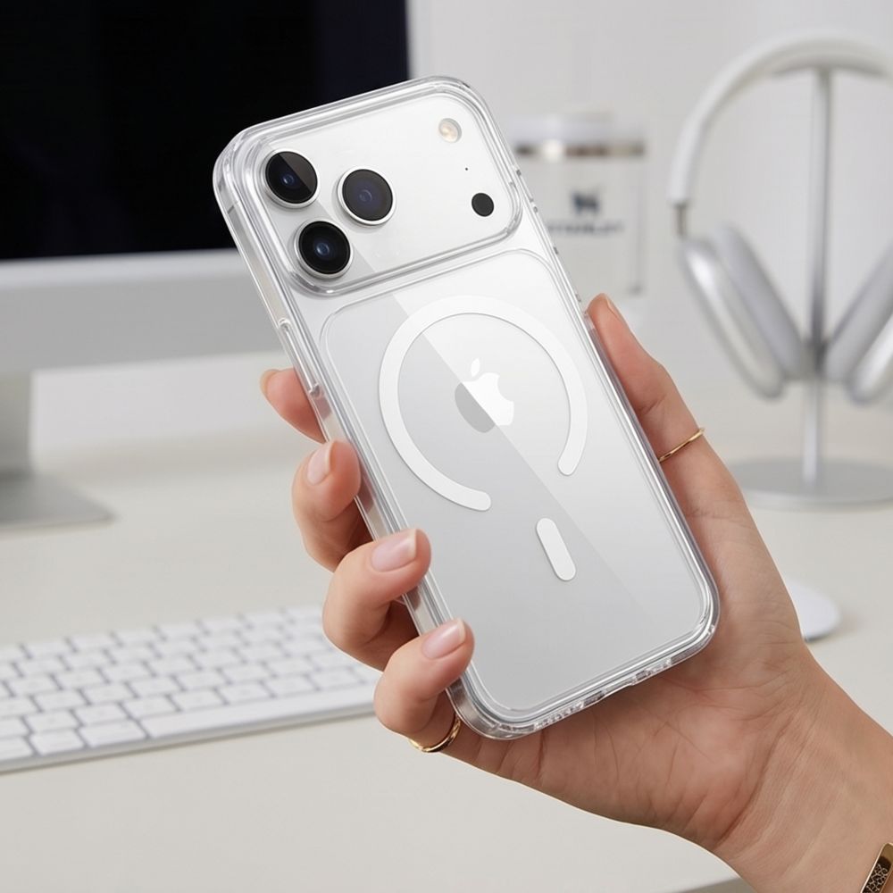 Tech-Protect Flexair Hybrid CC MagSafe dėklas Apple iPhone 17 Pro Max / 18 Pro Max - Skaidrus -- iPhone 17 Pro Max /...