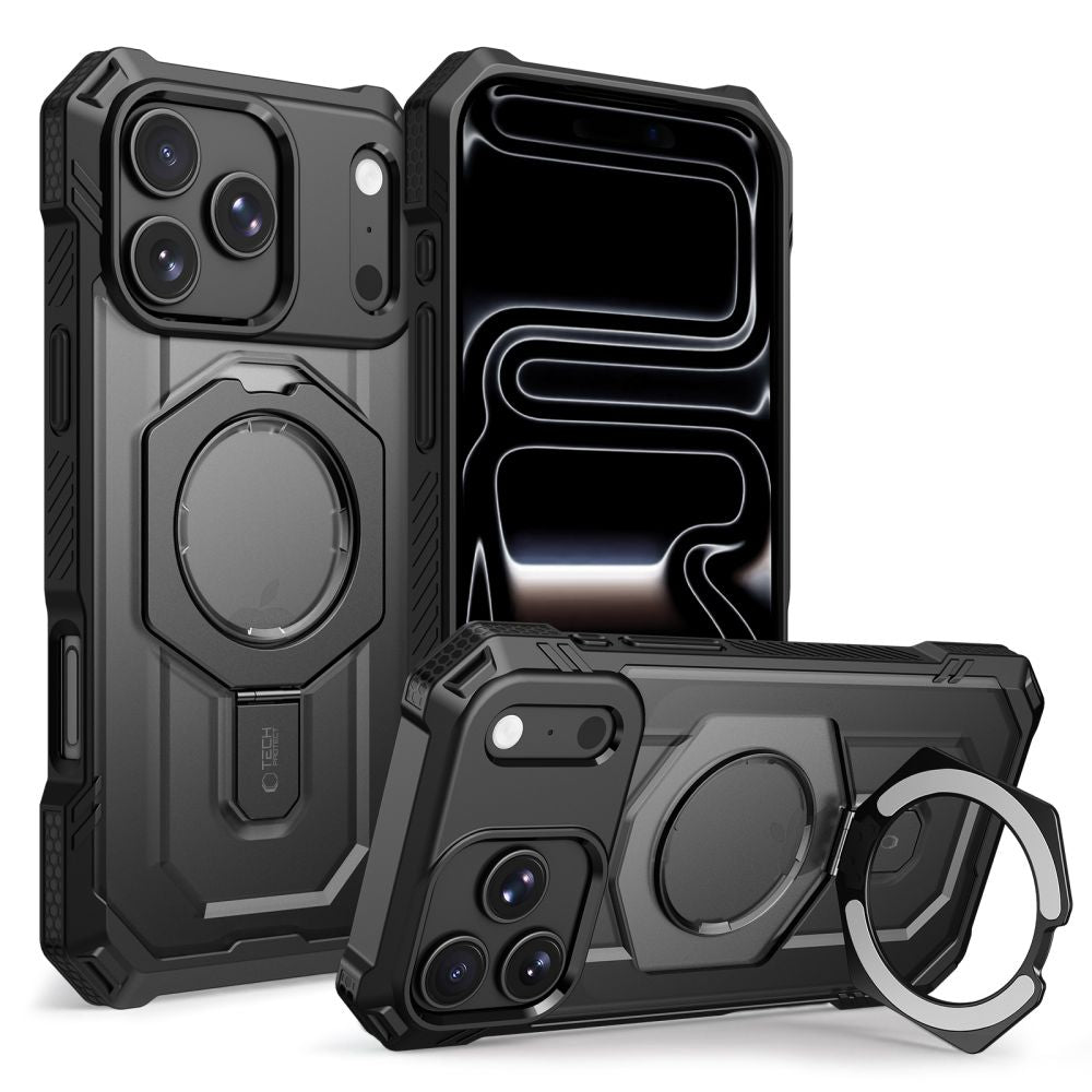 Tech-Protect MagForce MagSafe dėklas Apple iPhone 17 Pro / 18 Pro - matinis juodas -- iPhone 17 Pro / iPhone 18 Pro