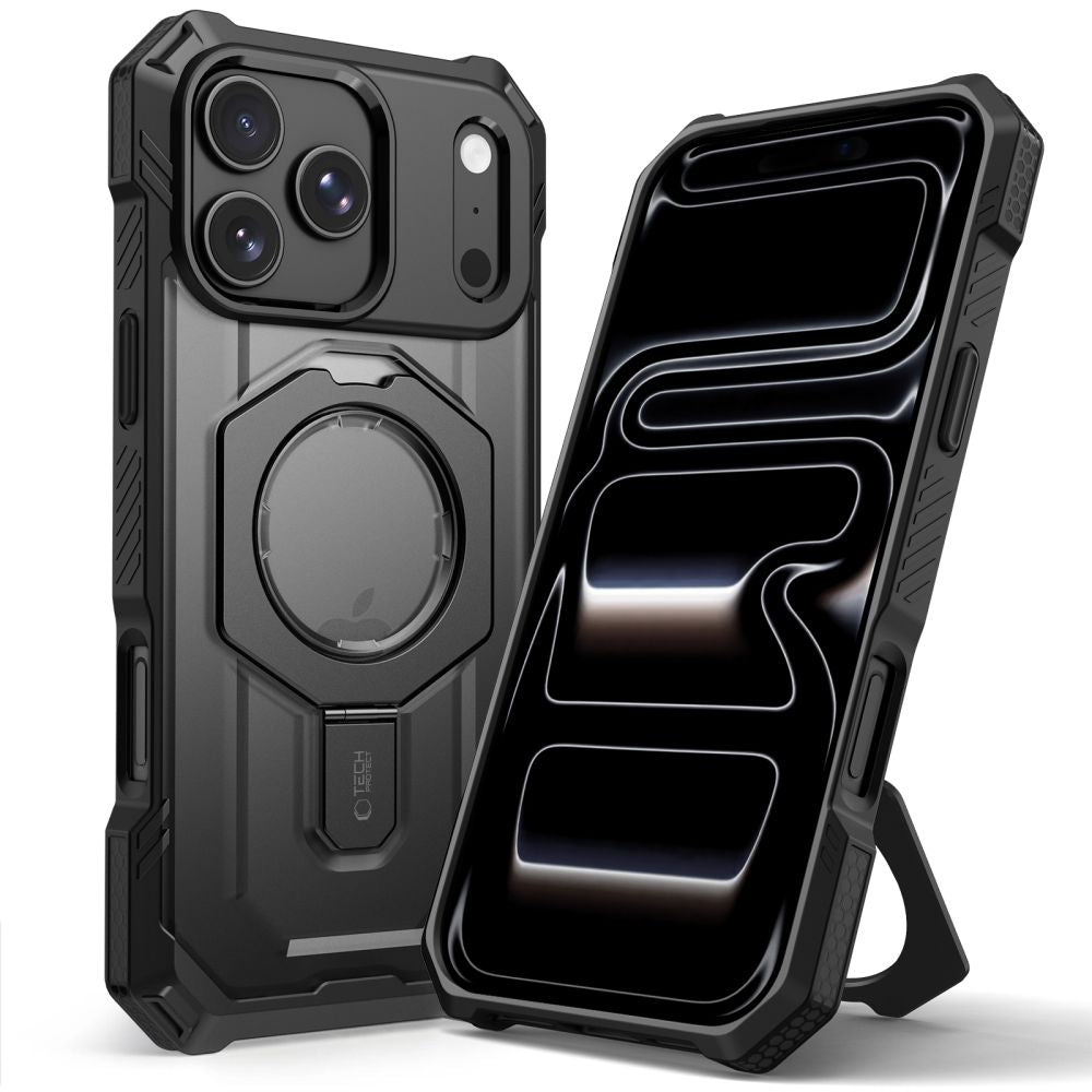 Tech-Protect MagForce MagSafe dėklas Apple iPhone 17 Pro Max / 18 Pro Max - Matinis juodas -- iPhone 17 Pro Max / iPhone...