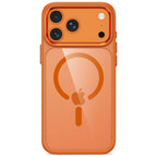 Tech-Protect Magmat Magsafe CC dėklas Apple iPhone 17 Pro / 18 Pro - oranžinis-skaidrus -- iPhone 17 Pro / iPhone 18 Pro