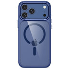 Tech-Protect Magmat Magsafe CC dėklas skirtas iPhone 17 Pro / 18 Pro - tamsiai mėlyna ir skaidri -- iPhone 17 Pro /...