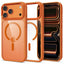 Tech-Protect Magmat Magsafe CC dėklas skirtas iPhone 17 Pro Max / 18 Pro Max - oranžinis-skaidri -- iPhone 17 Pro Max /...