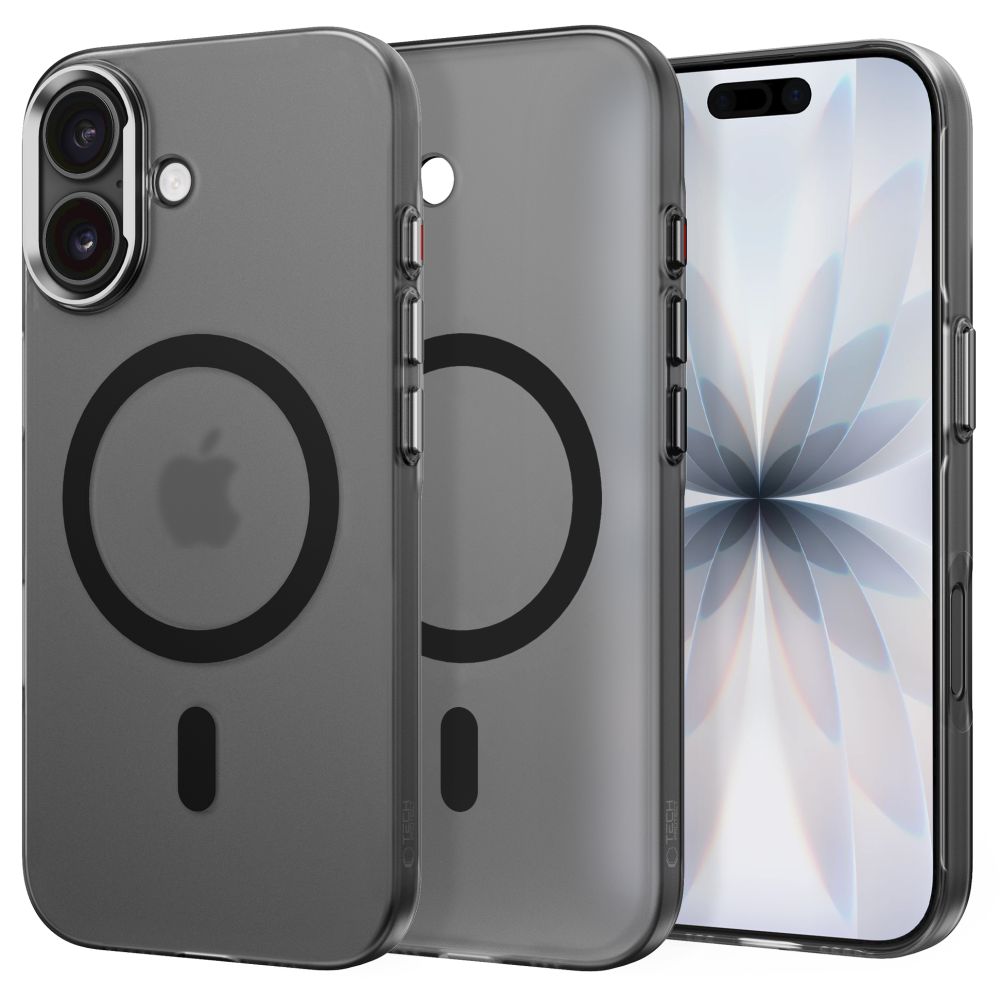 Tech-Protect MagZero MagSafe dėklas skirtas iPhone 17 - matinis juodas -- iPhone 17