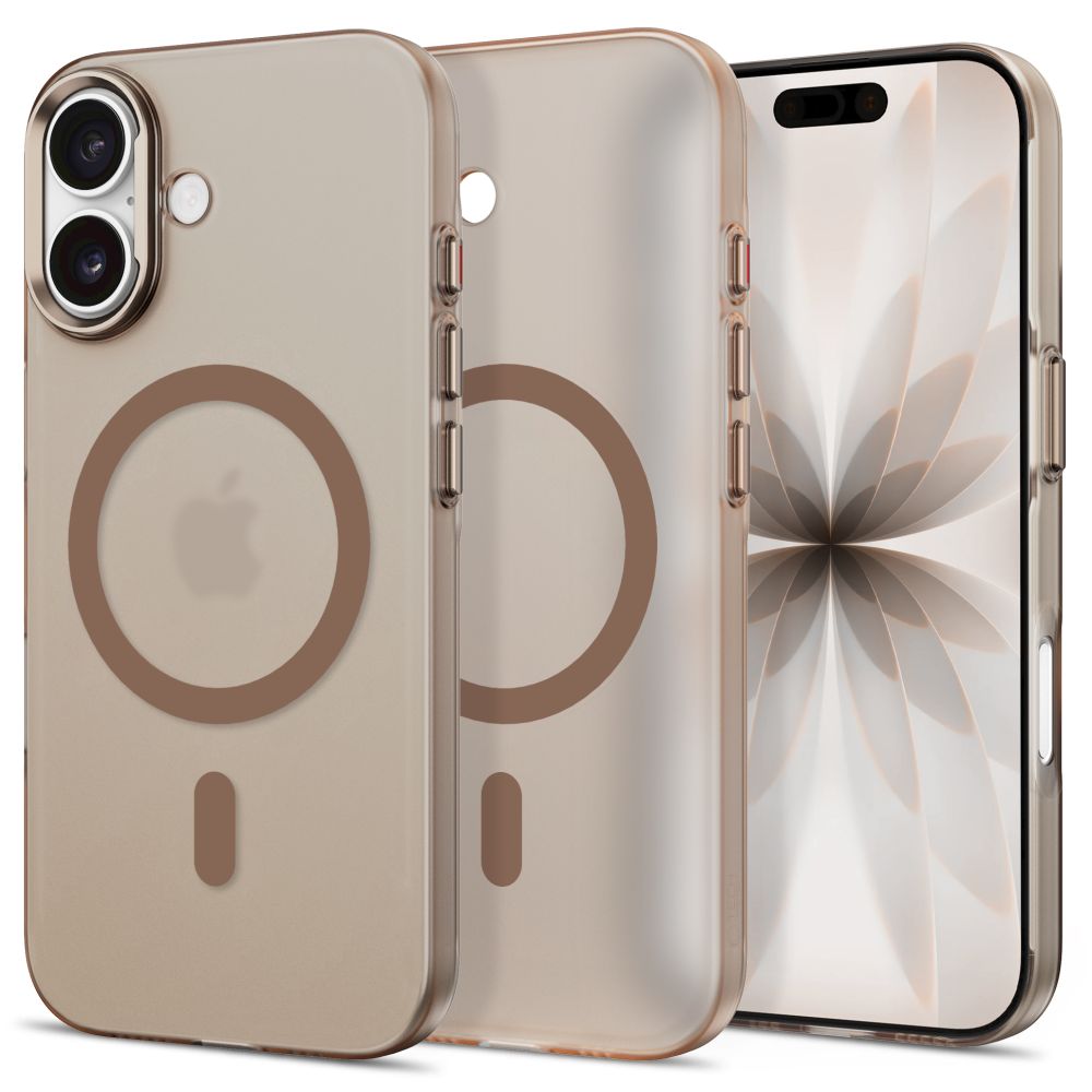 Tech-Protect MagZero MagSafe dėklas skirtas iPhone 17 - smėlio-rudas matinis -- iPhone 17