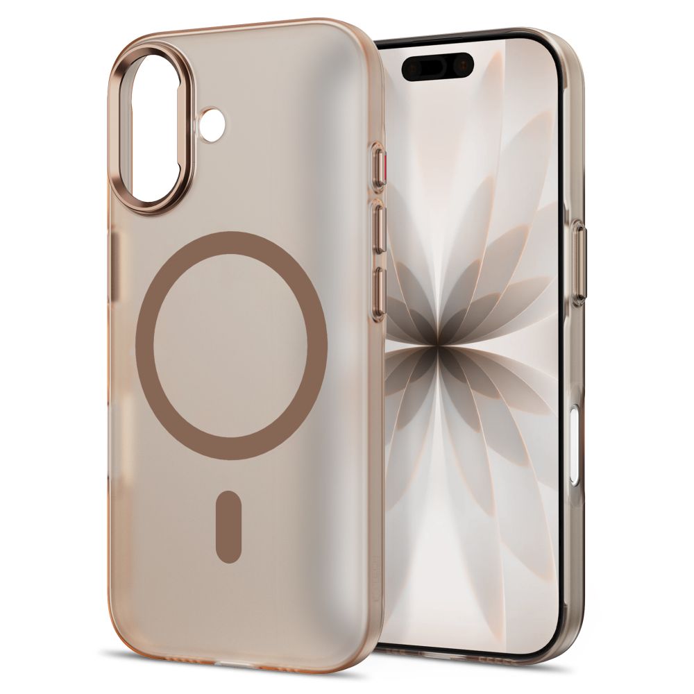 Tech-Protect MagZero MagSafe dėklas skirtas iPhone 17 - smėlio-rudas matinis -- iPhone 17