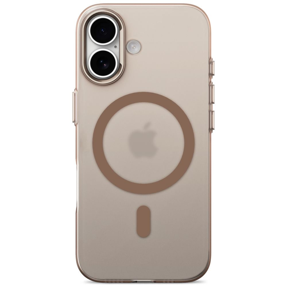 Tech-Protect MagZero MagSafe dėklas skirtas iPhone 17 - smėlio-rudas matinis -- iPhone 17